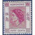 Hong Kong # 192 1954 Mint H Minor Tone Stain on Gum