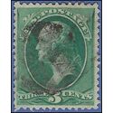 # 207 3c George Washington 1861 Used Lite Cork Cancel