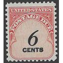 Scott J 94 6c US Postage Due Shiny Gum 1959 Mint NH