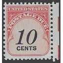 Scott J 97 10c US Postage Due Shiny Gum 1959 Mint NH