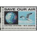 #1413 6c Anti-Pollution Save Our Air 1970 Mint NH