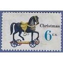 #1416a 6c Christmas Toys Horse on Wheels Precancel 1970 Used