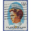 #1699 13c Clara Maass 1976 Used