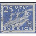 Sweden # 255 1936 Used Crease