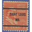 # 803 1/2c Presidential Issue Benjamin Franklin 1938 Used Precancel Saint Louis MO.