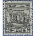 # 809 4 1/2c Presidential Issue The White House 1938 Used
