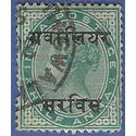 India - Gwalior #O 8 1901 Used Crease