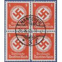 Germany #O96 1942 Used Block of 4