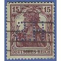 Germany # 120 1920 Used Perfin H.B.
