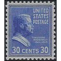 # 830 30c Presidential Issue Theodore Roosevelt 1938 Mint NH