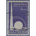 # 853 New York Worlds Fair 1939 Used