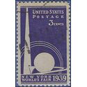 # 853 New York Worlds Fair 1939 Used