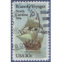 #2093 20c Roanoke Voyages 1984 Used