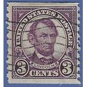 # 600 3c Abraham Lincoln Coil Single 1924 Used