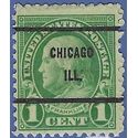 # 632 1c Benjamin Franklin 1927 Used Precancel CHICAGO ILL.