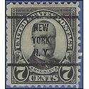 # 639 7c William McKinley 1927 Used Precancel NEW YORK N.Y.