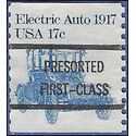 #1906a 17c Electric Auto 1917 Presorted First Class Coil Single 1981 Used