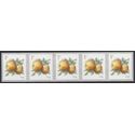 #5037 1c Apples Coil Strip/5 Back# 2016 Mint NH