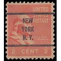 # 803 1/2c Presidential Issue Benjamin Franklin 1938 Used Precancel NEW YORK N.Y.