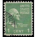 # 804 1c Presidential Issue George Washington P# 1938 Used