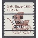 #1902a 7.4c Baby Buggy 1880s Bureau Precancel Coil Single 1984 Mint NH