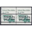 #2123a 3.4c School Bus 1920s Coil Pair Bureau Precancel 1985 Mint NH