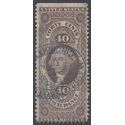Scott R 53c 40c US Internal Revenue - Inland Exchange 1862-1871 Used