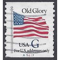#2890 32c Old Glory "G" Rate PNC Single #A5427 1994 Used