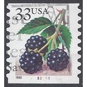 #3304 33c Blackberries PNC Coil Single #B2211 1999 Used