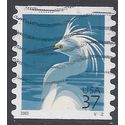 #3829 37c Snowy Egret PNC Single Plate #V3222 2003 Used
