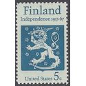 #1334 5c Finland - 50th Anniv. of Independence 1967 Mint NH