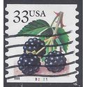 #3304 33c Blackberries PNC Coil Single #B2221 1999 Used