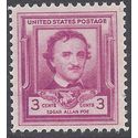 # 986 3c Edgar Allen Poe 1949 Used