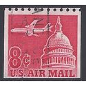 Scott C 65 8c US Airmail Jet Airliner over Capital Coil Single 1962 Used