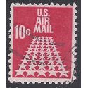 Scott C 72 10c US Air Mail Fifty Star Runway 1968 Used
