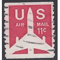 Scott C 82 11c US Air Mail Silhouette of Jet Airliner Coil Single 1971 Used