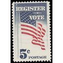 #1249 5c Register to Vote 1964 Used