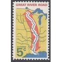 #1319 5c Mississippi River-The Great River Road 1966 Mint NH