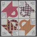 #1745-1748 13c American Folk Art-Quilts Block/4 1978 Mint NH