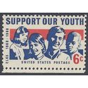 #1342 6c The Elks Club, Support our Youth 1968 Mint NH