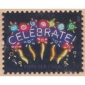 #5019 (49c Forever) Neon Celebrate! 2015 Used