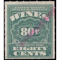 Scott RE 48 80c Internal Revenue: Wines 1916 Used