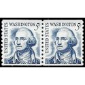 #1304c 5c George Washington Coil Pair Dull Gum 1981 Mint NH