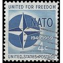 #1127 4c 10th Anniversary of NATO 1959 Used