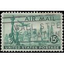 Scott C 35 US Air Mail 15c Statue of Liberty-New York 1947 Used