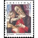 #3355 33c Madonna and Child Booklet Single 1999 Used