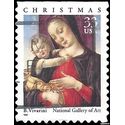#3355 33c Madonna and Child Booklet Single 1999 Used