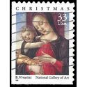 #3355 33c Madonna and Child Booklet Single 1999 Used