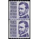 #1297 3c Francis Parkman Coil Line Pair 1975 Mint NH