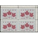 Canada # 417 1964 Used Block of 4